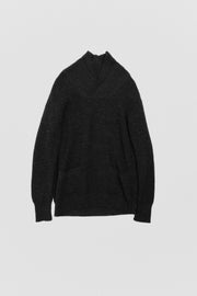 JUNYA WATANABE - FW12 Oversized wool sweater with pockets and ribbed collar