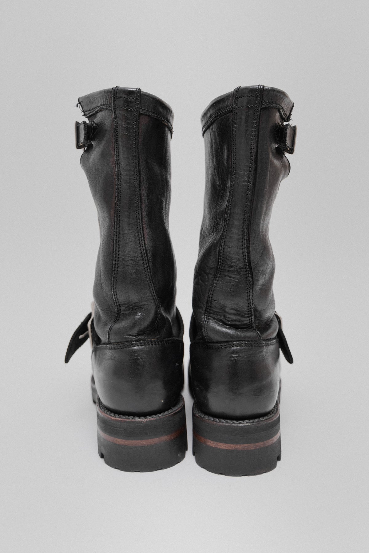 ISAMU KATAYAMA BACKLASH - Engineer leather boots with Vibram soles – L ...