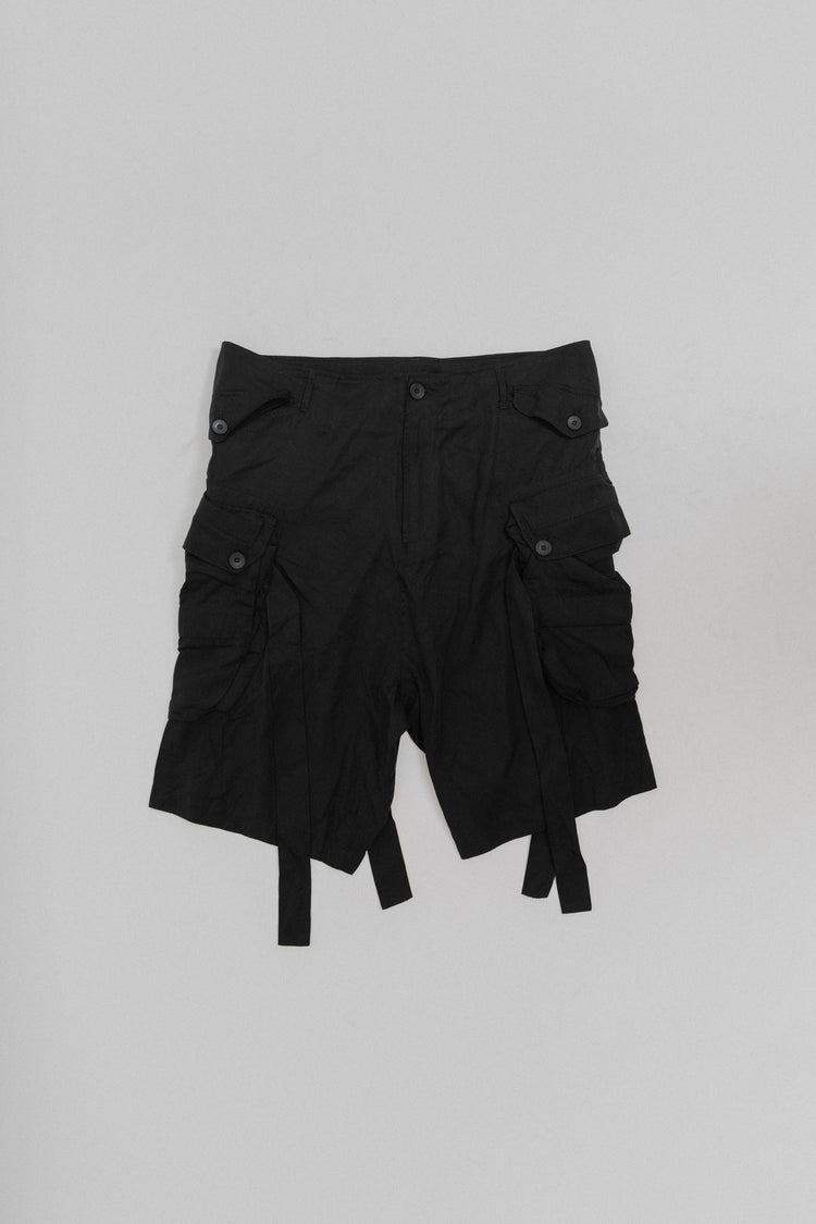 J*n様 julius 2019s cargo shorts Julius mid-rise drop-crotch Cargo Shorts | Green | FARFETCH
