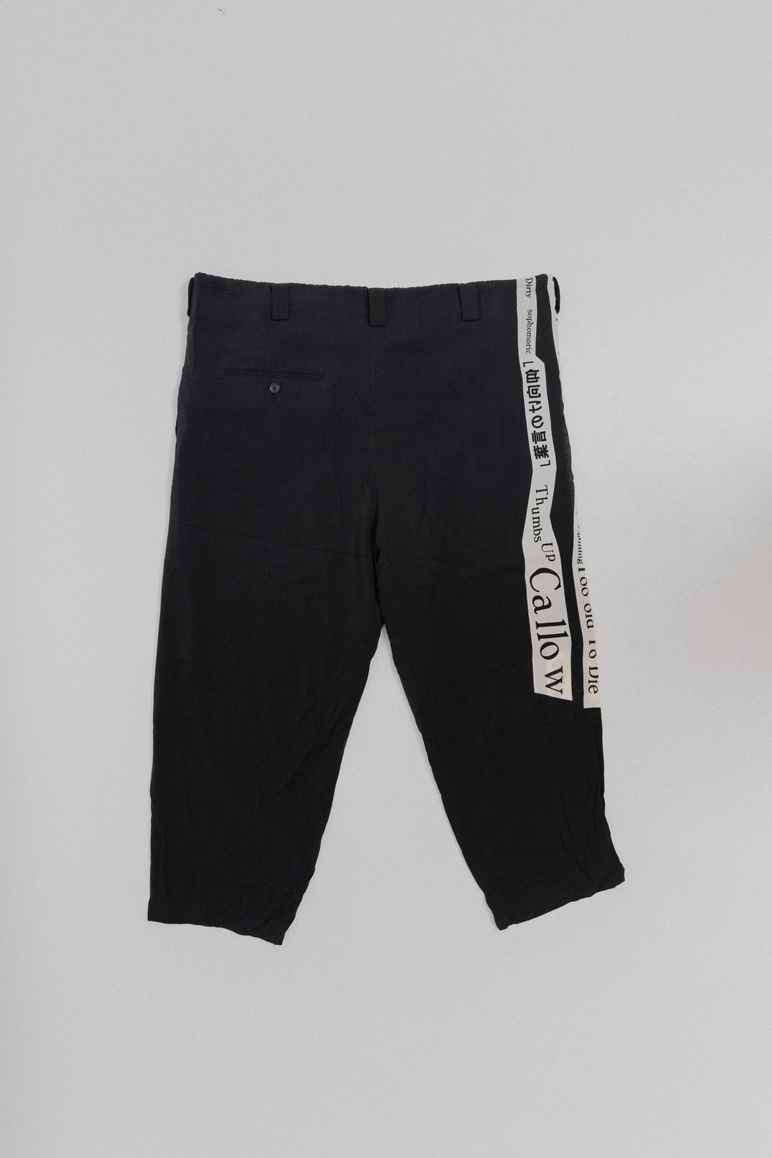 YOHJI YAMAMOTO POUR HOMME - SS18 Wide rayon pants with