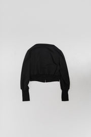 YOHJI YAMAMOTO Y'S - Cropped gabardine jacket with ribbed hems (early 2000’s)