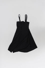 YOHJI YAMAMOTO Y'S - Asymmetrical cotton dress with adjustable straps