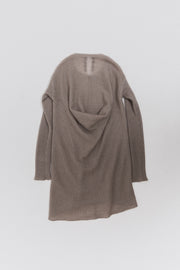 RICK OWENS - FW12 "MOUNTAIN" Mohair sweater with a back drape