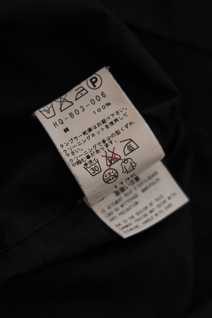 YOHJI YAMAMOTO POUR HOMME - FW13 Cotton shirt with cutouts