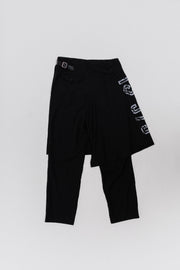COMME DES GARCONS BLACK - FW21 Wool skirt pants with printed numbers