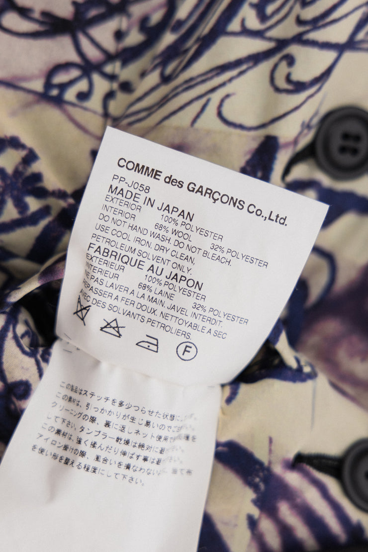 COMME DES GARCONS HOMME PLUS - FW15 Tattoo printed tail jacket 