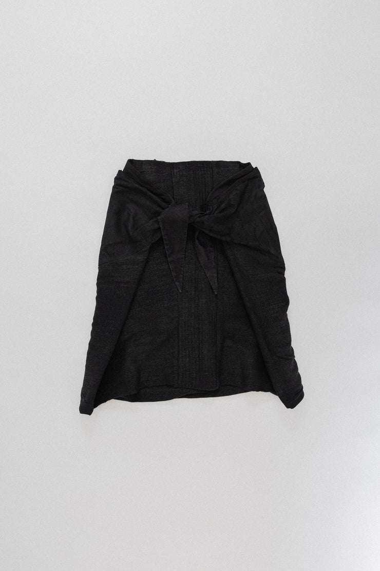 RICK OWENS - SS09 STRUTTER Wrap up skirt with textured panels (runway)