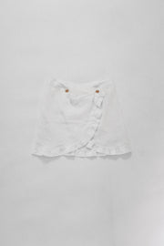 VIVIENNE WESTWOOD - Linen frilled mini skirt (90's)