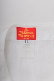 VIVIENNE WESTWOOD - Linen frilled mini skirt (90's)