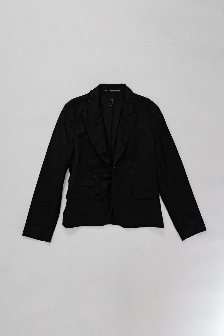 A.F VANDEVORST - Black jacket with hidden sequins (early 00&