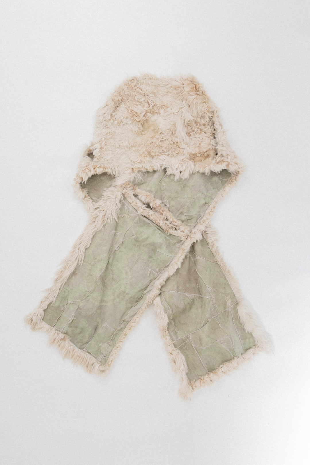 ANN DEMEULEMEESTER - FW05 Wrap up shearling garment – L'OBSCUR