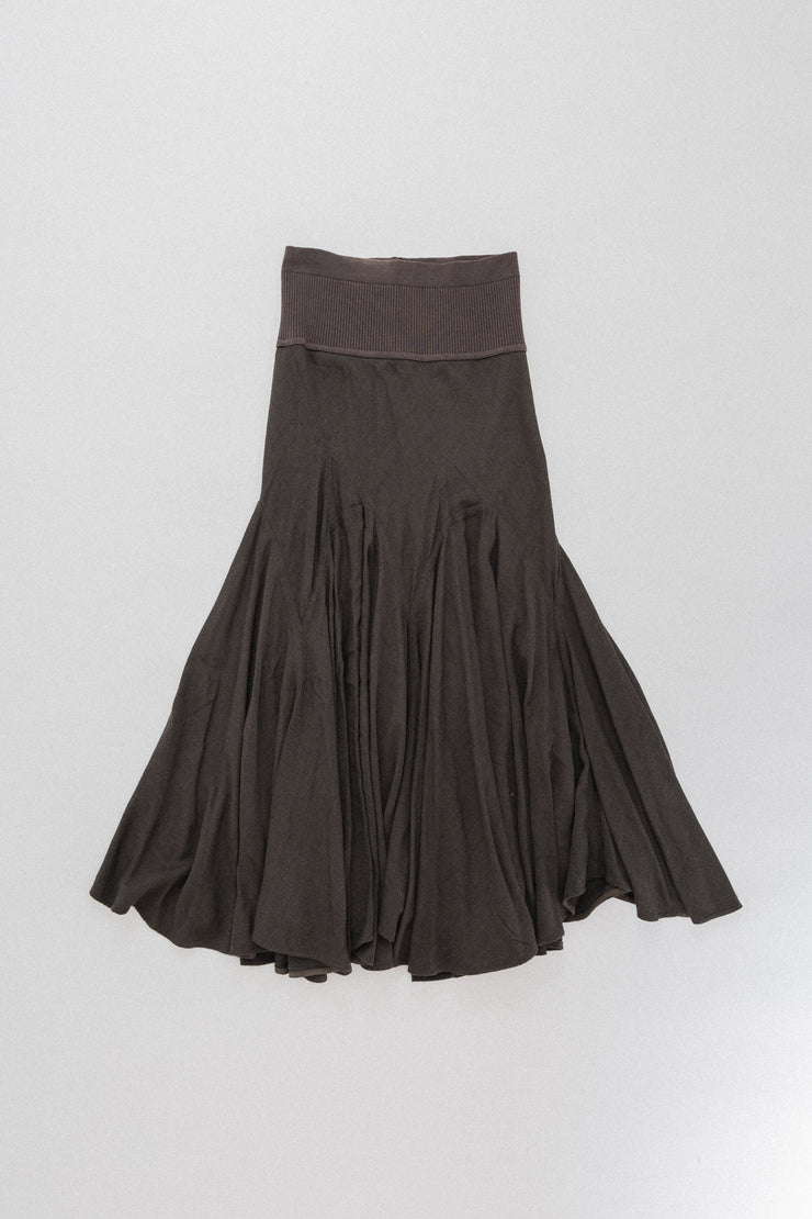 RICK OWENS - FW11 LIMO Long pleated skirt