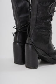 ANN DEMEULEMEESTER - Iconic high leather boots