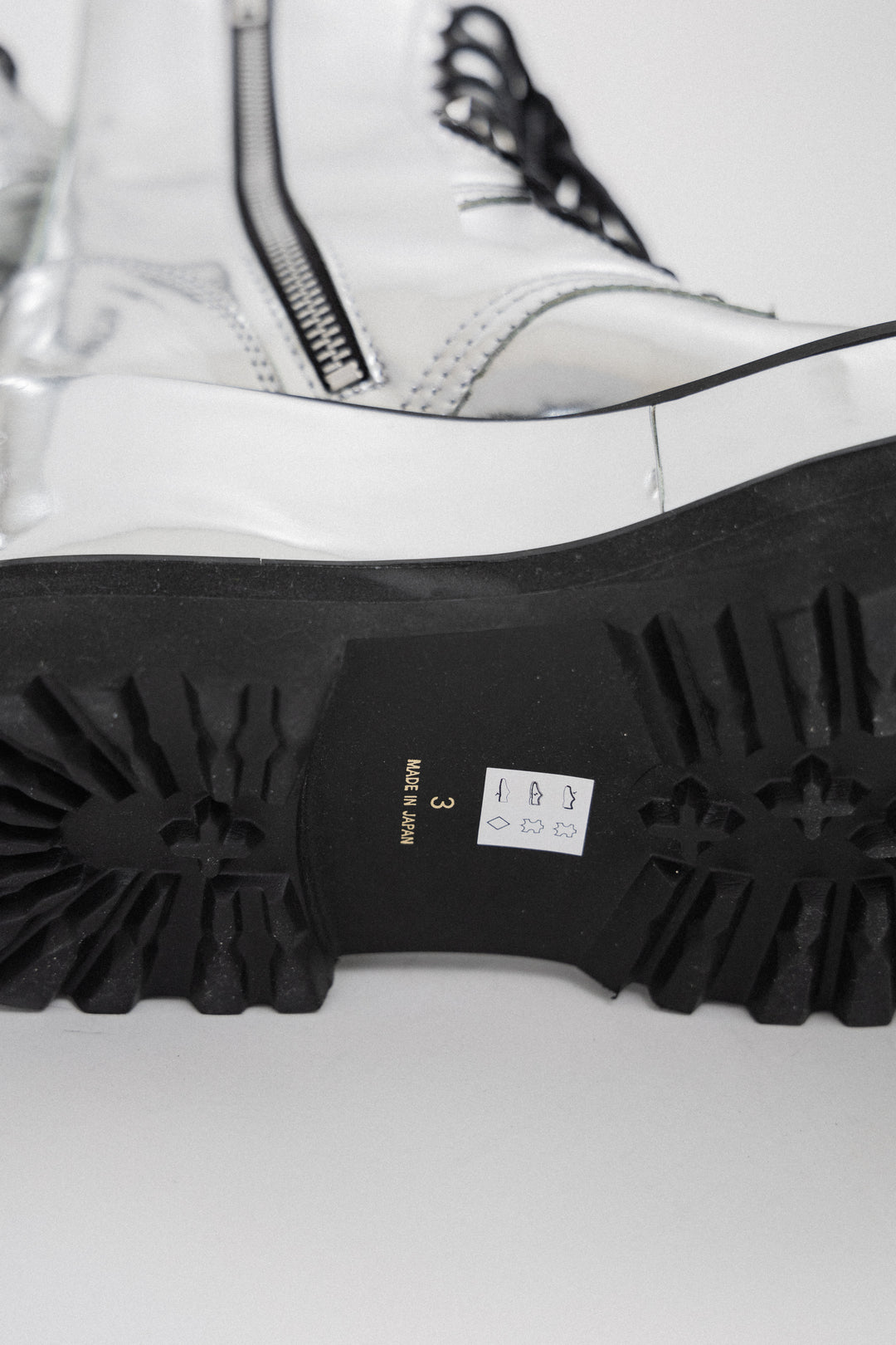 JUNYA WATANABE - Foil lace up platform boots – L'OBSCUR