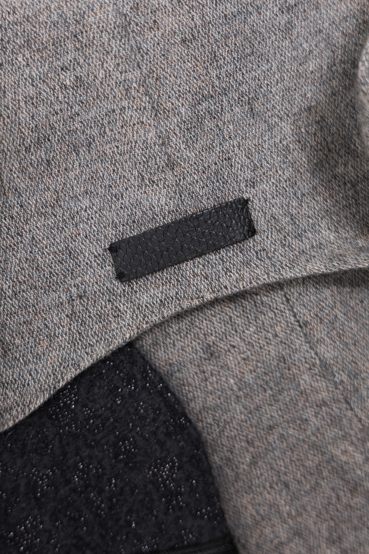 IF SIX WAS NINE - Spider wool vest with velvet details and