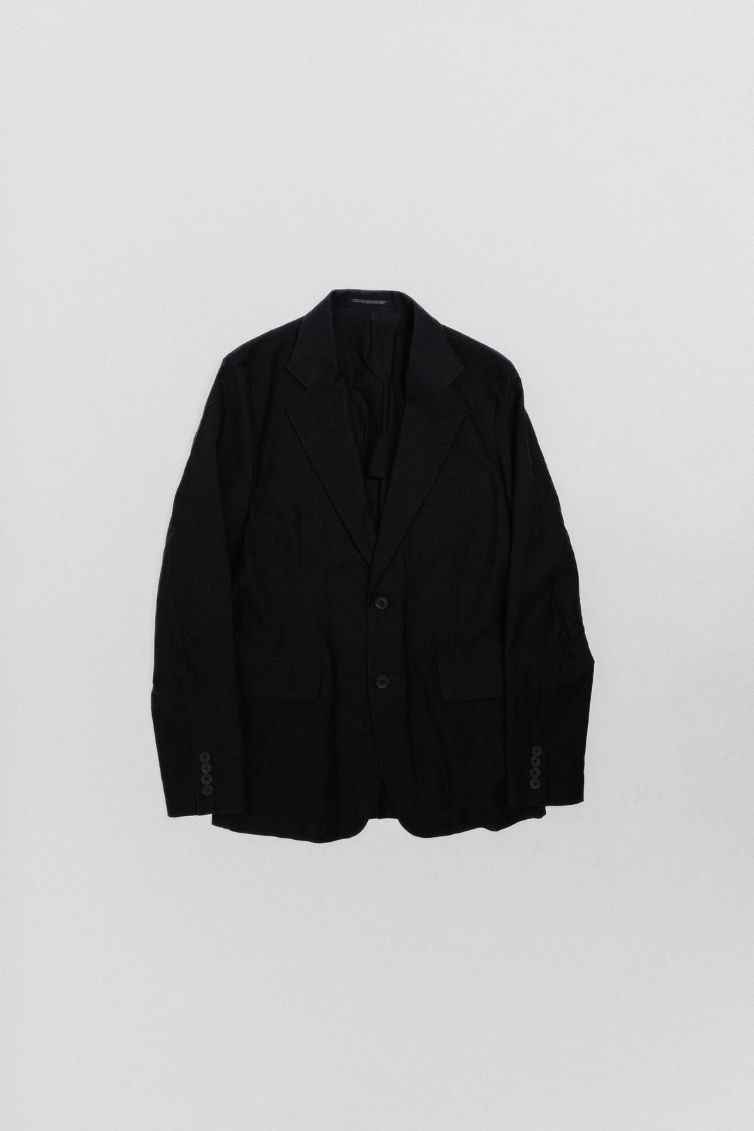 YOHJI YAMAMOTO POUR HOMME - SS20 Cotton jacket with flap YOHJI YAMAMOTO POUR HOMME - SS20 Cotton jacket with flap