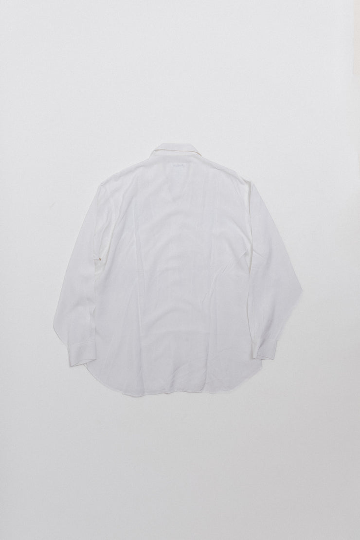 YOHJI YAMAMOTO POUR HOMME - Large rayon shirt with pearly buttons (late 80&