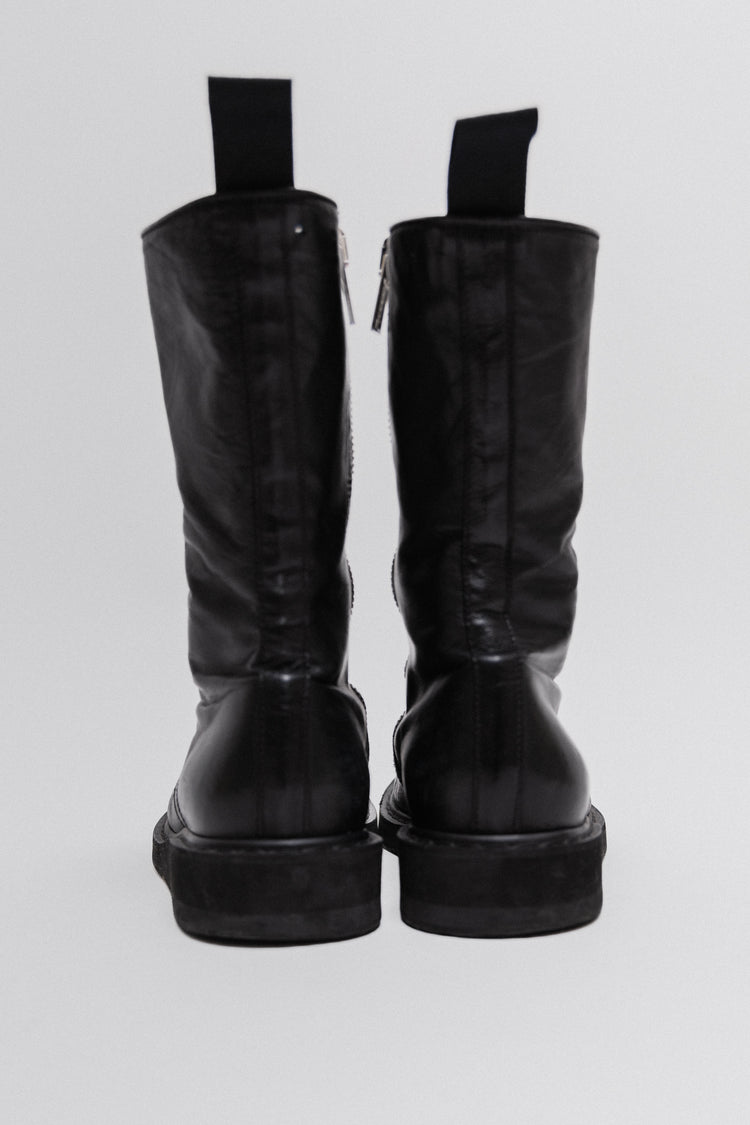 新品タグ付き RICK OWENS リックオウエンス 2010AW GLEAM期 Rick Owens AW10 'GLEAM' Side Zip Creeper Boots | EU43 | eBay