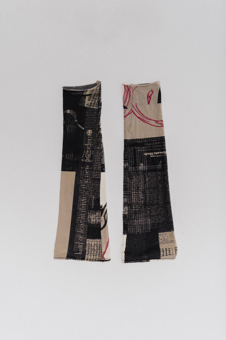 YOHJI YAMAMOTO POUR HOMME - SS22 Printed arm covers