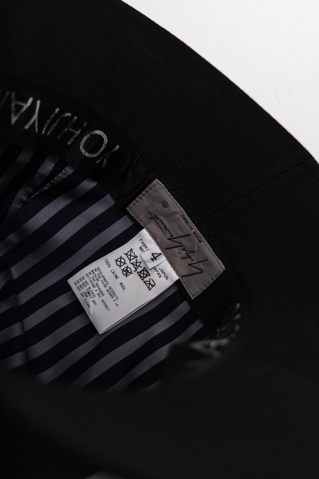 YOHJI YAMAMOTO POUR HOMME - FW20 Wool bowler hat (runway) – L'OBSCUR