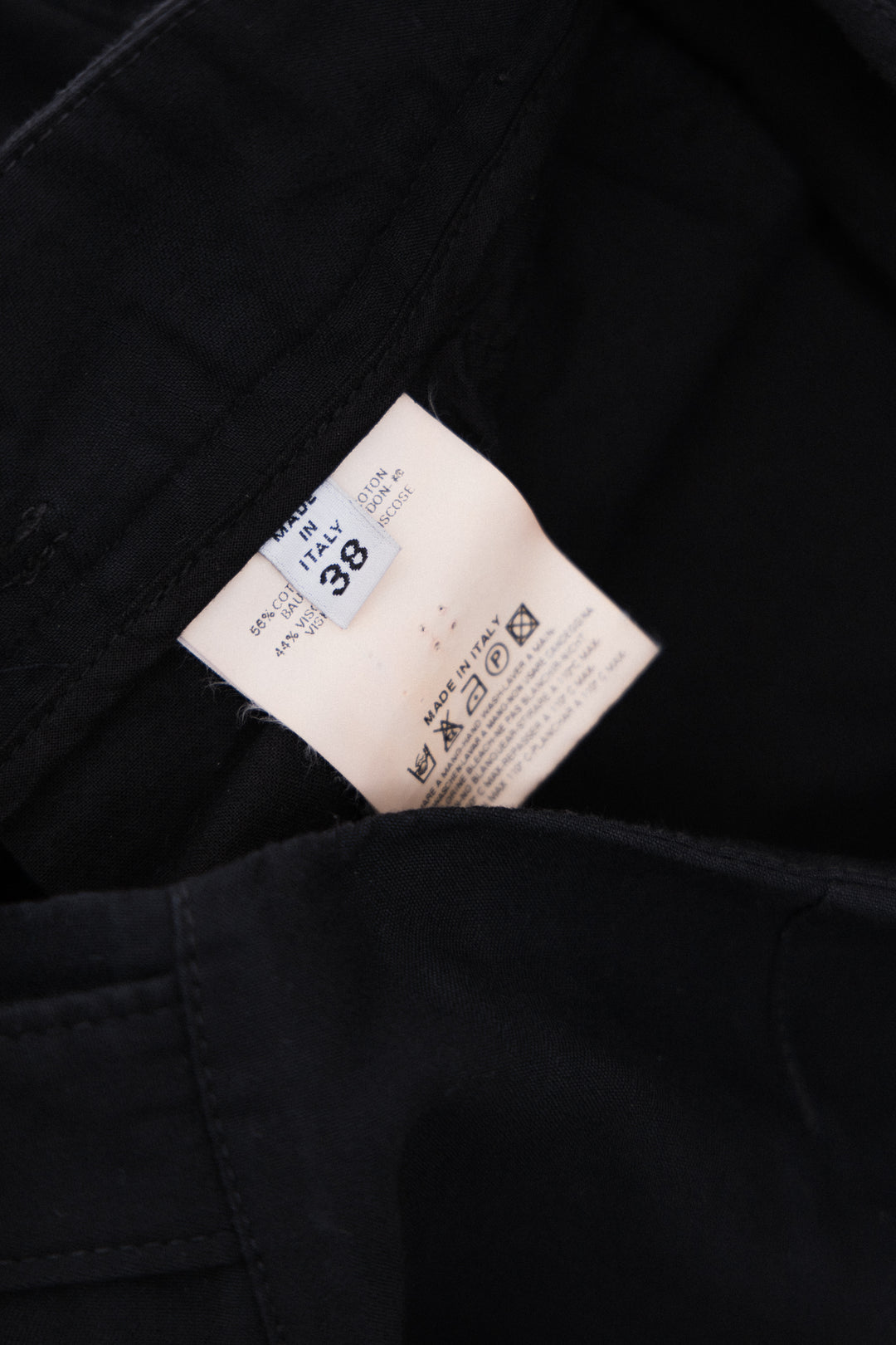 MARTIN MARGIELA - SS04 White label wide cotton pants with a MARTIN MARGIELA - SS04 White label wide cotton pants with a
