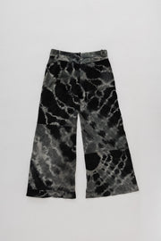 ANN DEMEULEMEESTER - SS01 Dyed flared leather pants (runway)