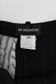 ANN DEMEULEMEESTER - Wool cropped pants with knee cuts (90's)