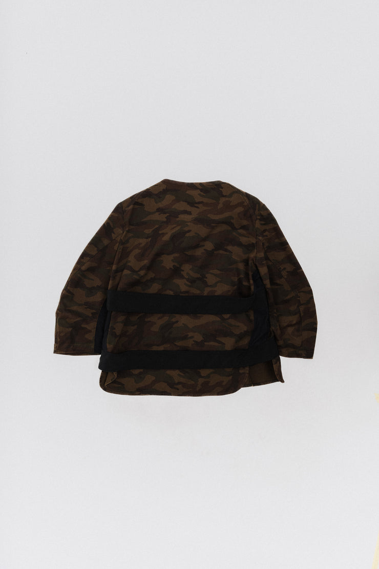 YOHJI YAMAMOTO - SS06 Camo cotton jacket with front straps