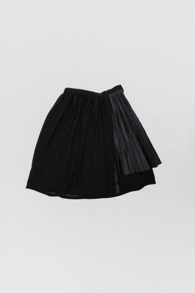 NOIR KEI NINOMIYA - SS17 Sheer skirt with a pleated panel