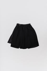 NOIR KEI NINOMIYA - SS17 Sheer skirt with a pleated panel