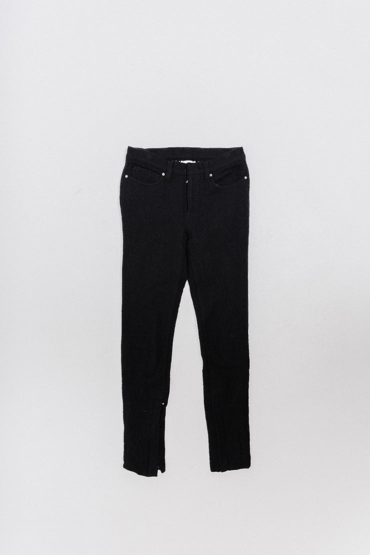 UNDERCOVER - FW04 "But Beautiful...part parasitic, part stuffed" Wool pants with decorated lining and zippers