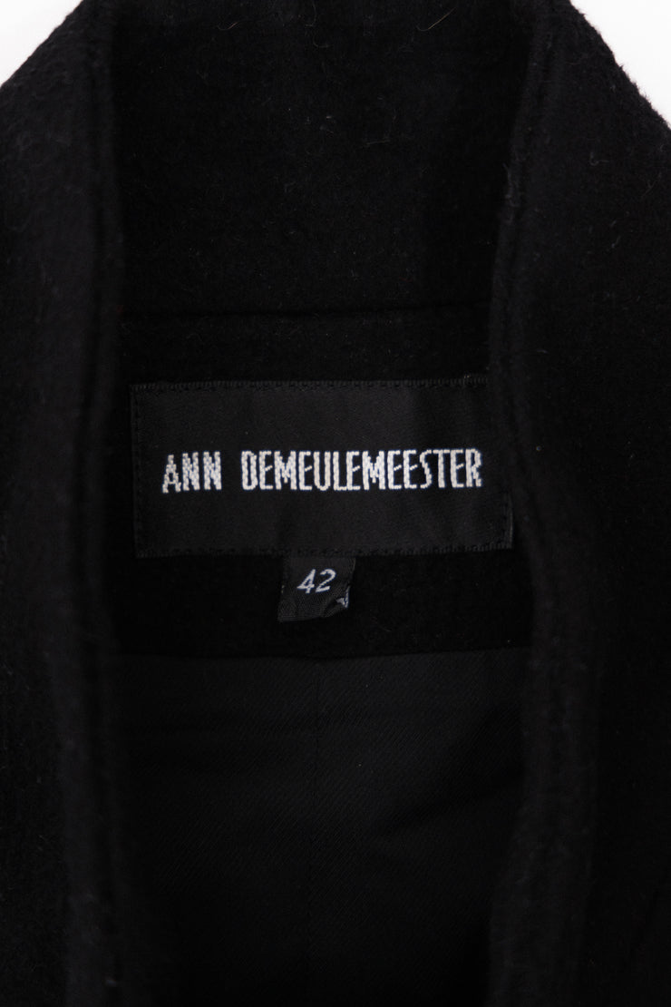 ANN DEMEULEMEESTER - FW13 Sleeveless vest with a high collar