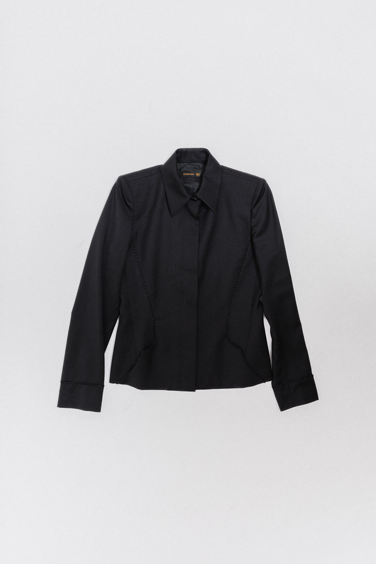 ALEXANDER MCQUEEN - FW01 "What a merry-go-round" Button up jacket with braided details