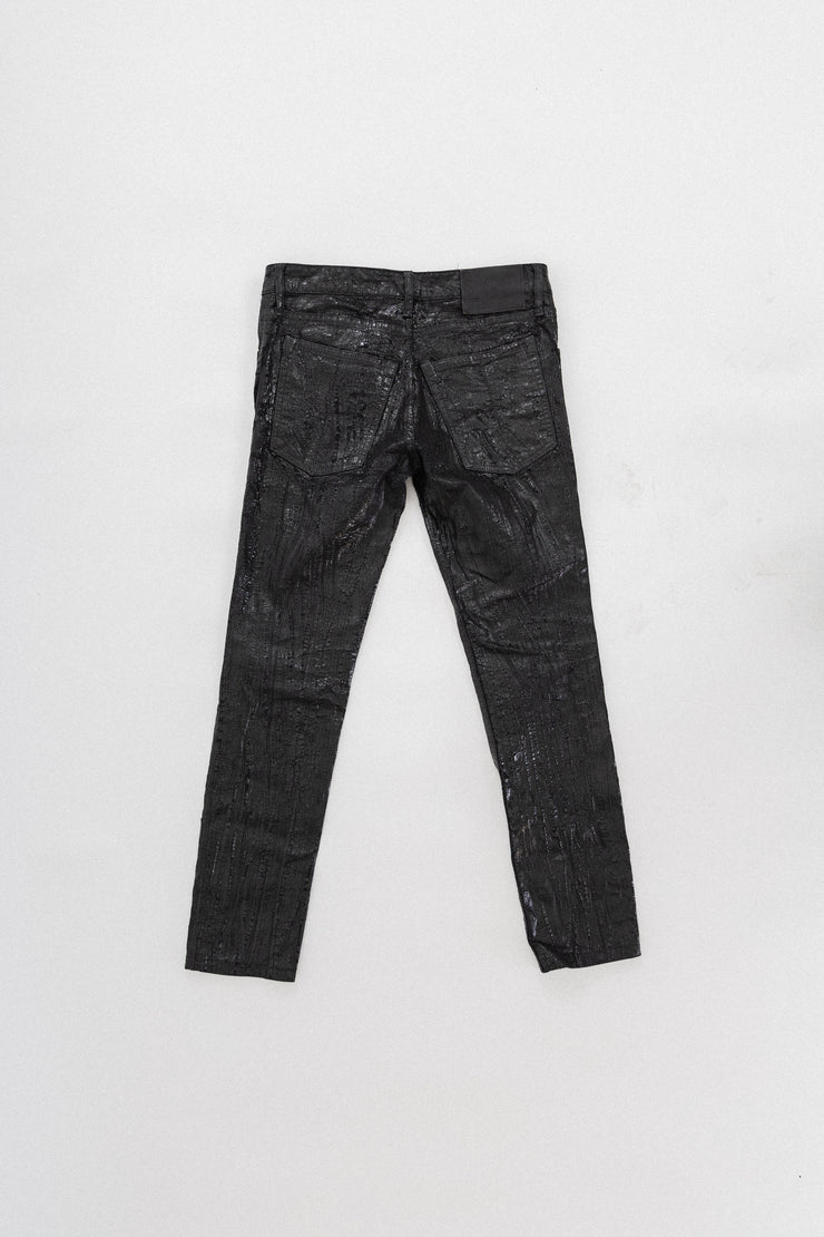 L.G.B - Croco waxed jeans