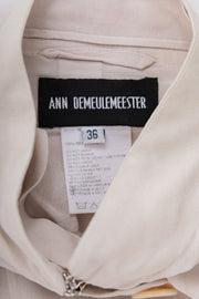 ANN DEMEULEMEESTER - Silk officer jacket (early 00's)