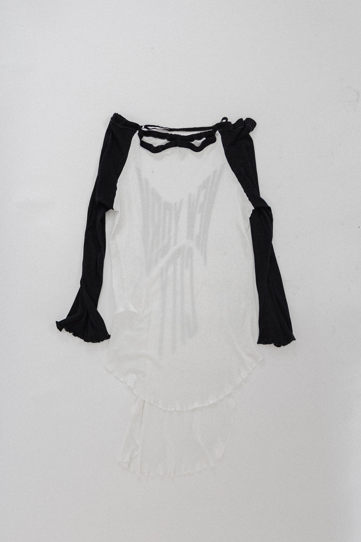 UNDERCOVER - SS04 "Languid" New York City deformed dress (runway)