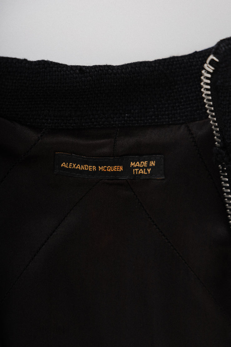 ALEXANDER MCQUEEN - FW99 "The Overlook" Linen frayed jacket
