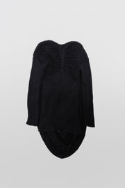 A.F VANDEVORST - Silk and mohair knitted sweater with a deep cowl neck