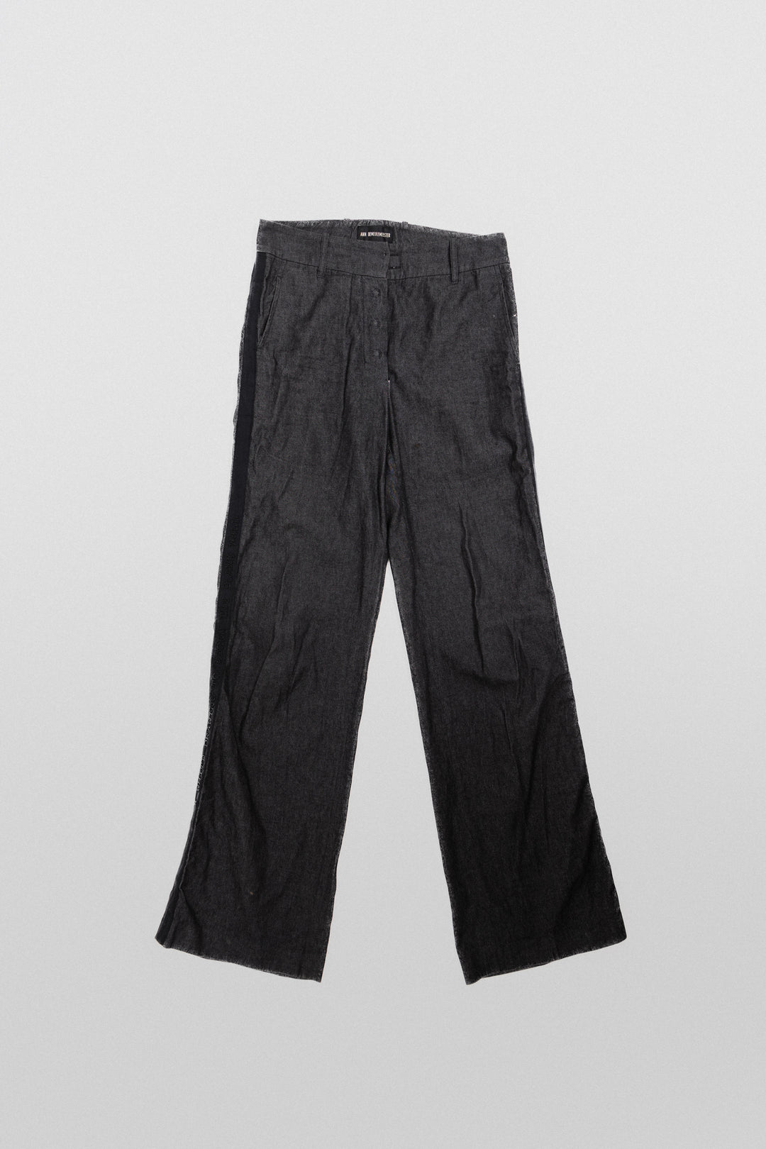 ANN DEMEULEMEESTER - SS00 “Woolgathering” Wide cotton pant with