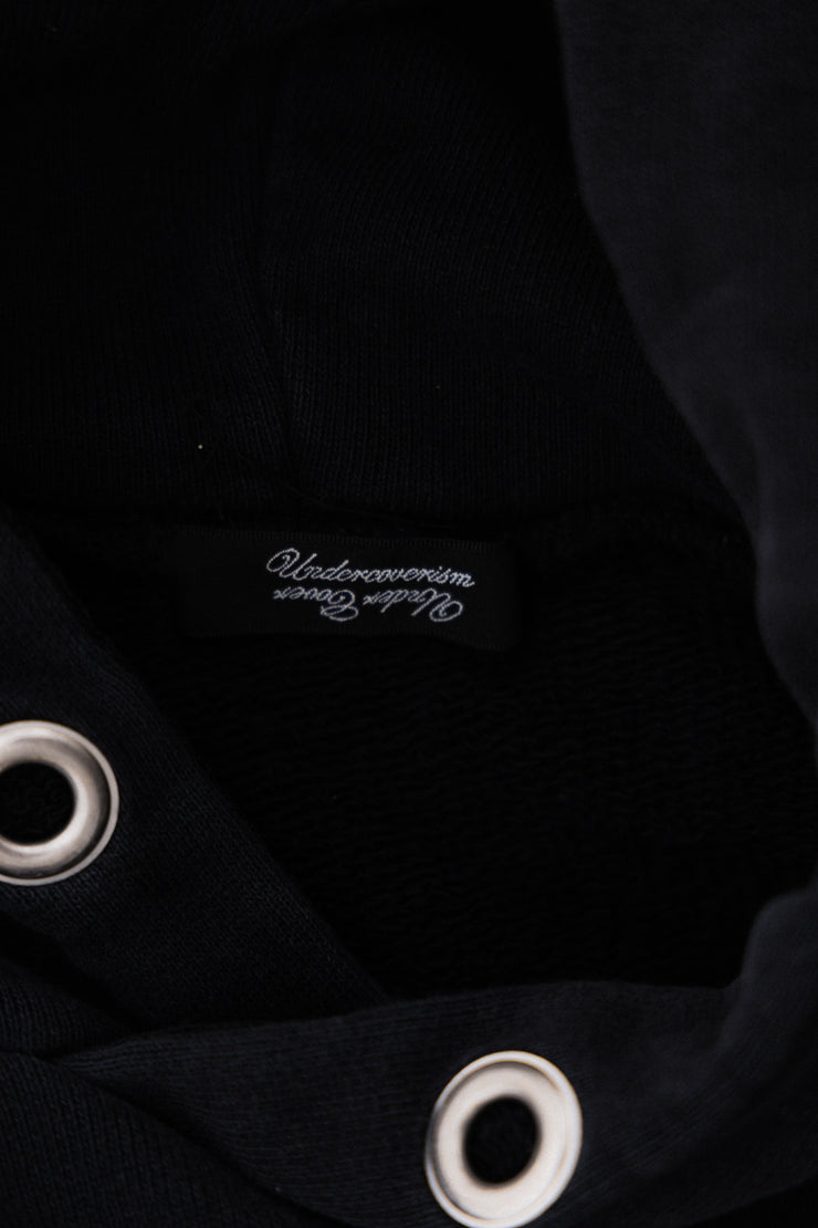 UNDERCOVER - SS09 "Neoboy/Poptones" Cotton hoodie with sleeve pocket and lightning detail