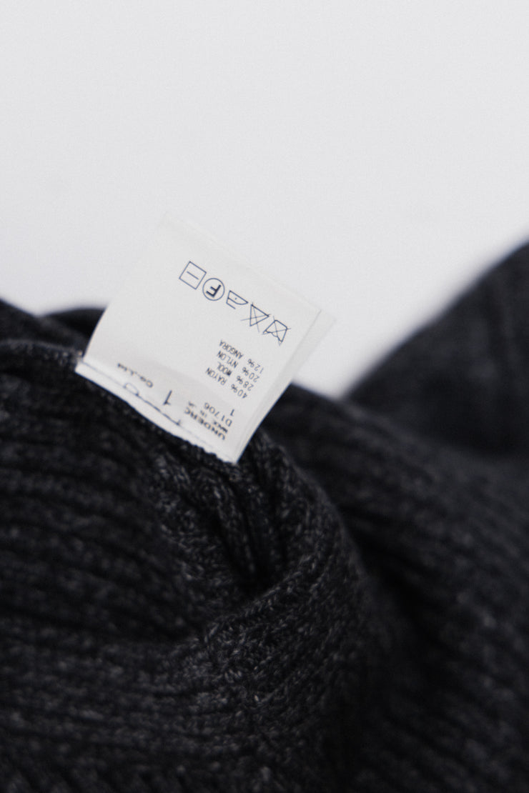 UNDERCOVER - FW09 "Earmuff maniac" Long top in thick ribbed wool