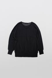UNDERCOVER - SS23 Reworked cotton sweater with mesh panels