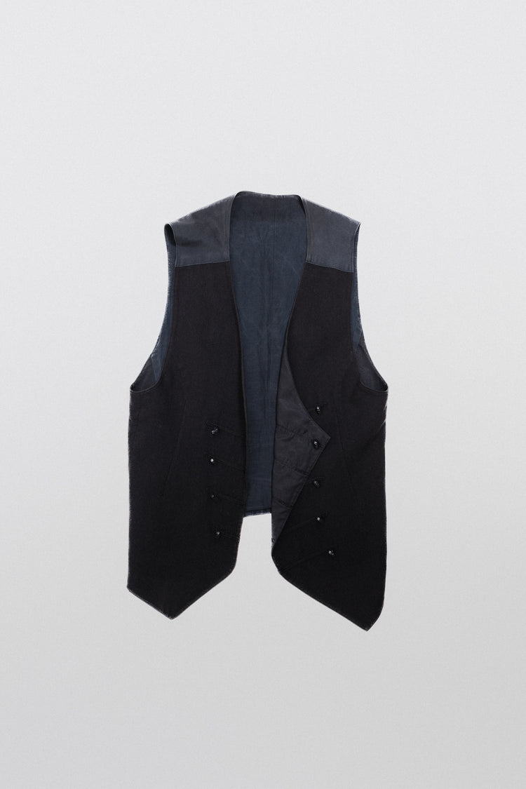 IF SIX WAS NINE - Spider vest with skull buttons – L'OBSCUR