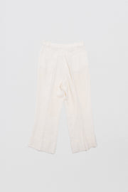 ANN DEMEULEMEESTER - SS99 Textured pants with rolled up hems