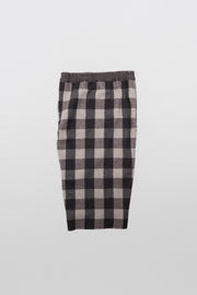 RICK OWENS - FW12 "MOUNTAIN" Wool and cashmere checkered pillar skirt