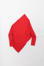 YOHJI YAMAMOTO - Asymmetrical red wool sweater (late 80's)