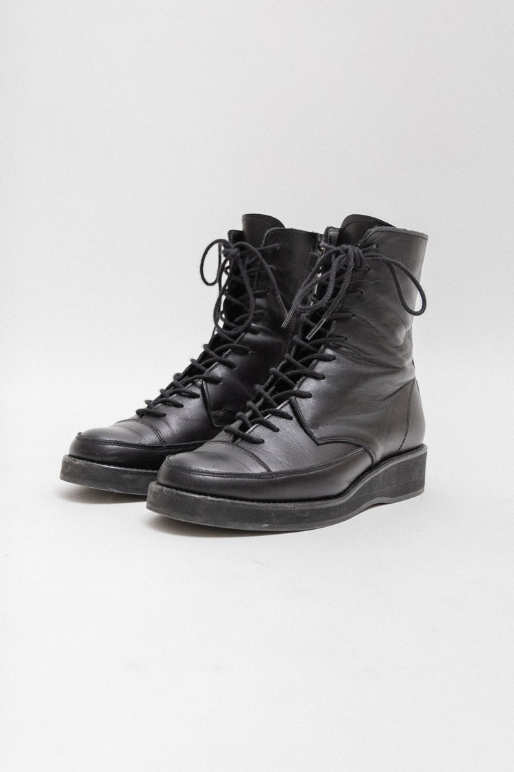 2025新商品 Lace-up - YAMAMOTO YOHJI leather L'OBSCUR – boots アクセサリー