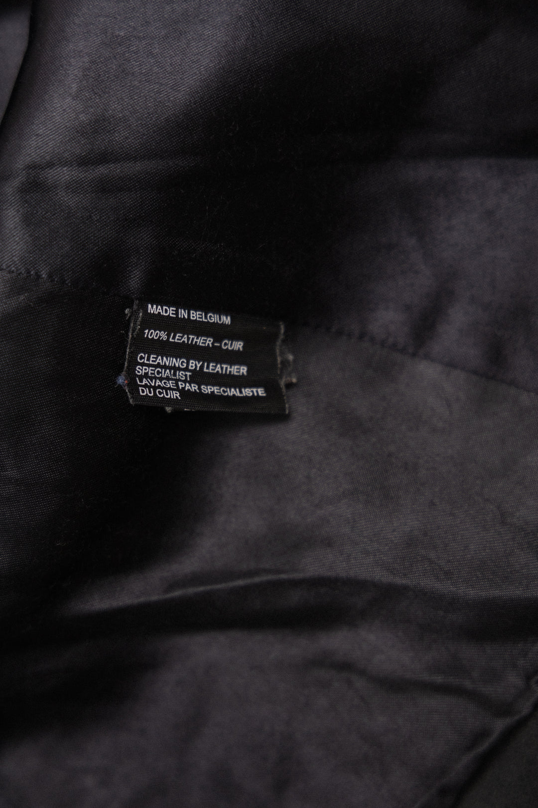 ANN DEMEULEMEESTER - Leather jacket with backpack straps (early ANN DEMEULEMEESTER - Leather jacket with backpack straps (early