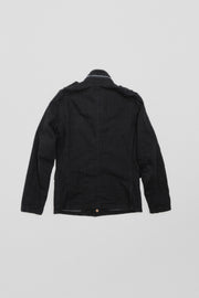 ISAMU KATAYAMA BACKLASH - M-65 Field jacket with leather details