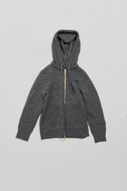 UNDERCOVER - FW10 "Avakareta Life" Knitted hoodie with elbow patches